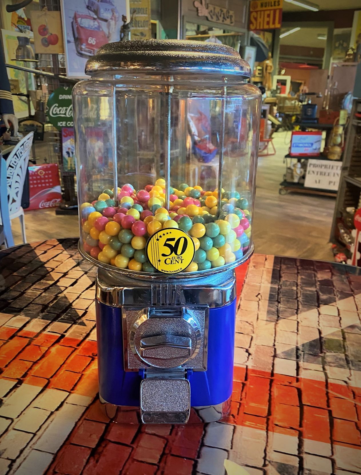 Distributeur chewing gum et bonbon style vintage