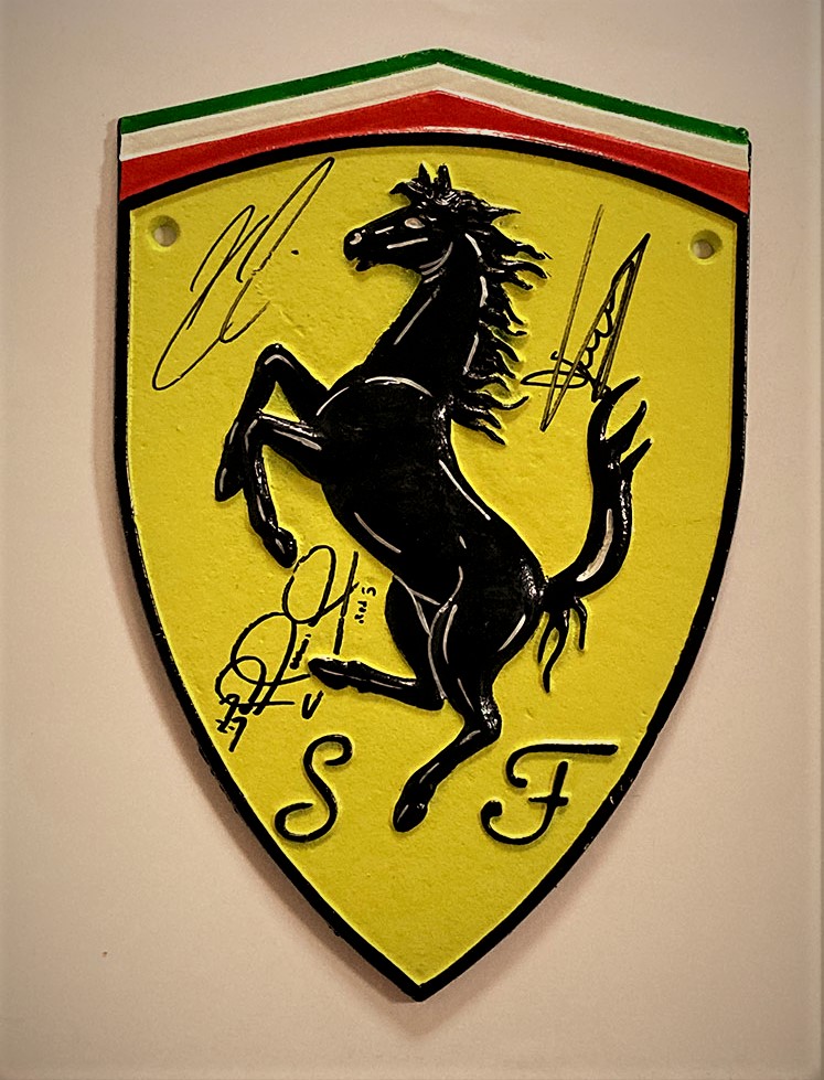 plaque ferrari signée
