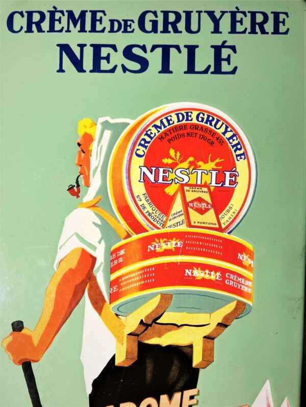 Nestle Plaque émaillée Crème De Gruyère Halle 66 Brocante Et Café Lecture à Grimisuat 